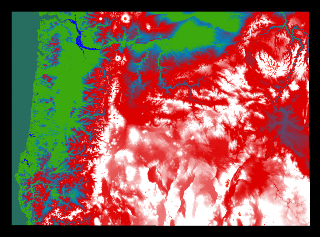 Mostly Oregon (9% Resolution)